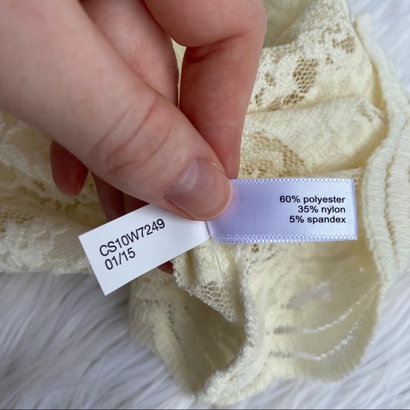 The Limited Lace Ivory Tank Top Sleeveless S - Picture 8 of 8